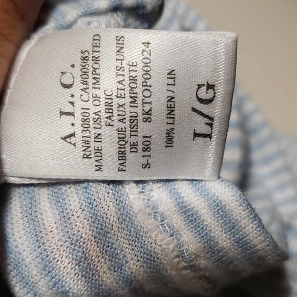 A.L.C. 100% linen blouse - Picture 6 of 6